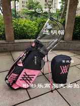  South Korea ANEW golf bag black powder bracket bag ladies PU waterproof material tripod bag shoulder bag trend style