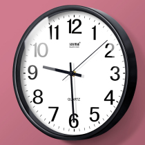 Wall clock Living room clock Modern simple atmosphere Bedroom mute personality Round quartz clock clock hanging table wall clock