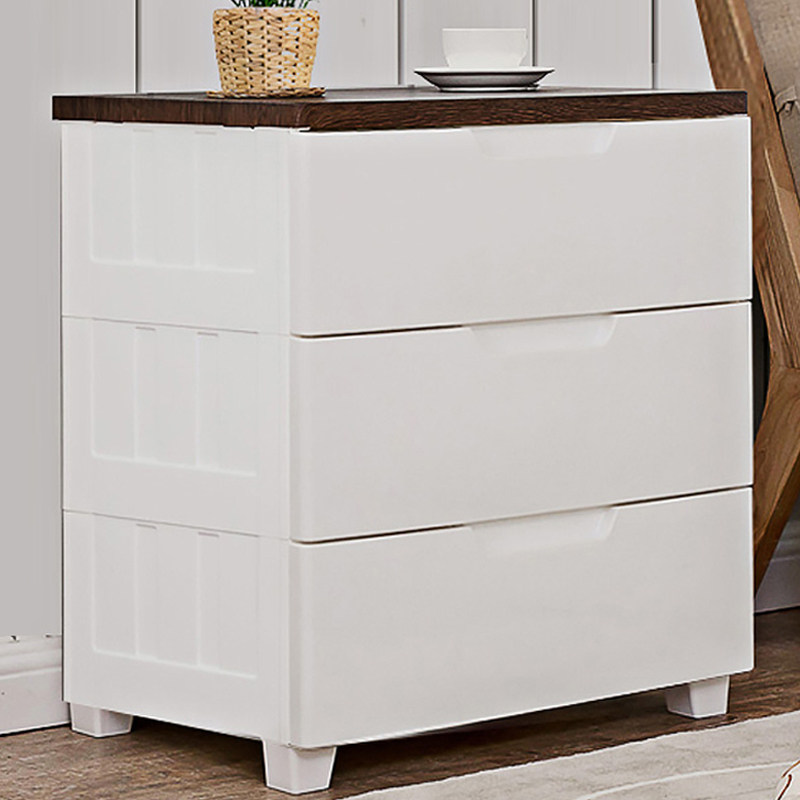 IRIS 牀 a plastic drawer-style 牀 side cabinet to house the modern minimalist bedroom three-storey low cabinet Alice