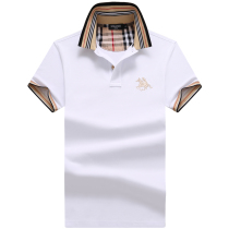  Hong Kong big-name high-end mens short-sleeved T-shirt business Paul POLO shirt summer cotton loose casual half-sleeved men