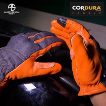 Extraterrestrial snail V6 Caudura sheep leather locomotive riding gloves breathable anti-fall anti-wear and abrasion resistant touch-screen locomotive equipment