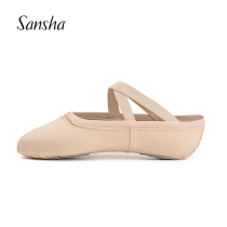 Sansha French Sansha ballet practice shoes Cotton canvas dance shoes Childrens womens soft soled shoes Dancing cat claws