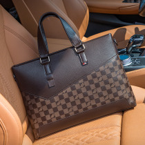 British Paolo Genuine Leather Briefcase Men Skew Satchel Boomer Business Casual Handbag 2021 new single shoulder backpack