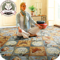 European style retro tile kitchen bathroom living room non-slip wear resistant floor tile art background wall tiles 300*300