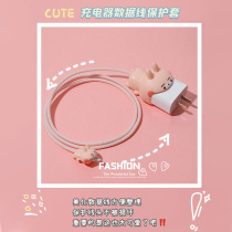 Apple 13 charger protective sleeve 20W data line winding line 11 phone power supply shell iPhone12pro max anti-break bite line cartoon cute anti-fall silicone print 20W cover