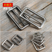Multi-want Art good product metal Japanese word buckle buckle hardware triple buckle alloy adjustment buckle bag buckle stainless steel ribbon buckle
