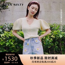 Jiang Shuying same style]Miss Sixty x SMILEY2021 autumn new denim shorts female beaded
