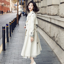 2022 This year the new beige winecoat jacket woman with a high level of advanced senses slim fashion Inn Wind coat