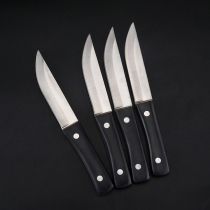 Solid wood black handle hand-held meat knife Hand-grilled meat knife Inner Mongolia lamb knife Fruit knife Dinner knife Tibetan meat knife