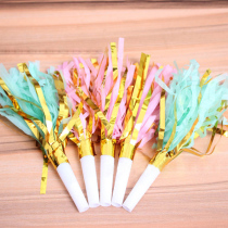 Childrens whistleblowing horn blowing dragon birthday party performance party streaming Su whistleblowing boy girl Qingsheng Whistle Toy