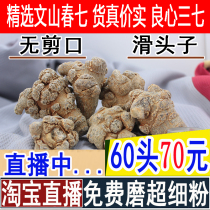 Yunnan Wenshan Chunpanax nosanqi 20 head 30 head 40 Head 60 slick head Tianqi 500g can substitute fine powder