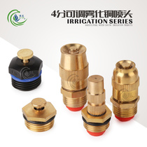 4 points adjustable centrifugal micro nozzle All copper small body large bullet nozzle Roof cooling lawn atomization nozzle