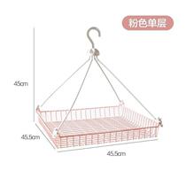 Sun Socks God Instrumental Mesh Double Layer Clothesline Netting Pocket Anti-Deformation Tiling Sun Clothing Basket Home Sweater Special Clothes Hanger