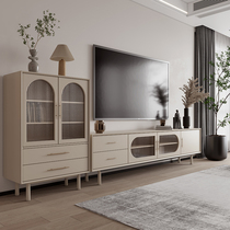 Nordic Solid Wood SILENT WIND TV CABINET SMALL FAMILY STYLE LIVING ROOM CABINET MODERN MINIMALIST BEDROOM DAY STYLE RATTAN LOCKER