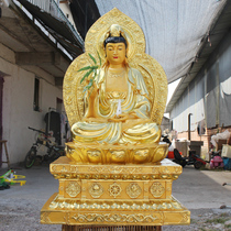 Guanshiyin Bodhisattva with backlight 1 5 meters dripping Guanyin Taishi Nanhai Guanyin Empress resin FRP Buddha statue