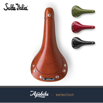 Italy Sella Italia Storica retro road trip small cloth bike leather seat cushion