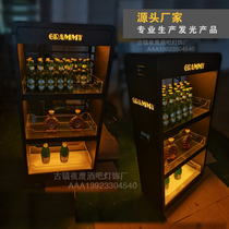 Luminous wine cabinet power train Wine Rack bar wine seat KTV Spade a champagne tray night LED mobile cabinet