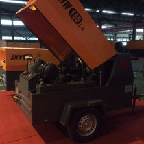 Factory direct sales red five rings small diesel mobile screw air compressor XHW150L-8 Weichai 4 5 cubic meters