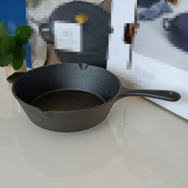 Foreign trade cast iron flat-bottomed frying pan uncoated non-stick pan pig iron pot household pancake omelette pot induction cooker through