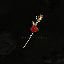 Still Dream Little Prince Rose Sweater Needle Costume Brast Metal Brocknel Women necklace accessories