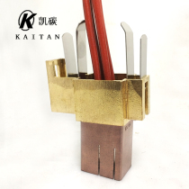 Copper carbon brush holder 32*42*60 high current high power motor brush holder carbon brush complete set of carbon brush with high copper content