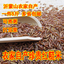 5 Jin full germ red brown rice red rice new rice bulk grains full belly fitness fat reduction coarse grain porridge brown rice