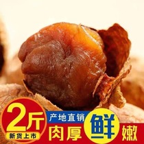2021 new goods big fruit Putian litchi dried whole box batch 2kg nuclear small meat thick glutinous rice concubine smile litchi snacks