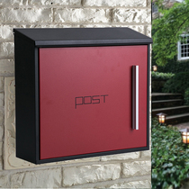 Letter box European modern villa outdoor mailbox large suggestion box outdoor letter box creative stainless steel mailbox