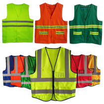 Garden Forest Green Sanitation Reflective Horse Chia Vest Road Maintenance Cleaning Work Safety Clothing Railway Fluorescent Yellow Coat