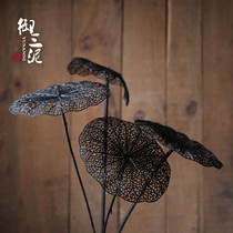 Simulation hollow lotus leaf dry flower props decorative flower