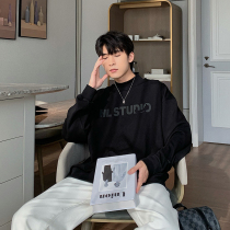 hualun autumn original Tide brand round neck couple sweater mens spring and autumn loose ins pullover without hat white top