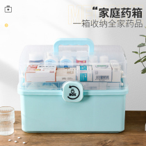 Friendship medical kit household large capacity home medicine storage box Medical box should be first aid kit large medical protective box