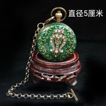 Antique Omega mechanical pocket watch European retro double shell mens diamond hanging watch antique collection world famous watch