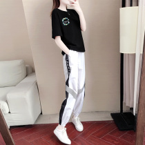 2022 New Spring Summer Sports Casual Suit Women Han Edition Loose Fashion Foreign Pisteo Gait Dancing Clothing Two Sets Eben