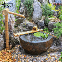 Day Style Patio Sink Stone Trough Flowing Water Thrall Deer Drip Outdoor Stone Bowl Squat Saw Building Decoration Villa Garden Water Bowl