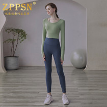 Italy ZPPSN yoga suit womens new long sleeve sports High Fashion Fitness running two-piece set