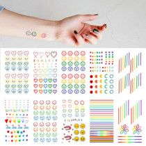 Color Smiley face Hyuna star same tattoo sticker Korean cute hipster waterproof female durable wrist sticker