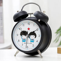 Student bedside mute small alarm clock Childrens simple fashion cute creative bedroom super loud alarm dedicated to learning