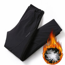 Large size winter down pants Men wear outdoor sports fat fat fat straight pants warm cold pants