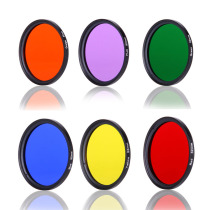  Panchromatic Round filter SLR camera lens Micro Single lens Panchromatic mirror Red Blue Purple Orange Yellow mirror