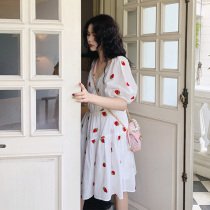 2021 spring new Sanya seaside holiday dress small man foreign style age-reducing gentle wind dress children summer