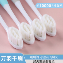 Wanyu thousand brush root hair toothbrush soft hair adult household household combination ultra-fine super soft girl Mens special