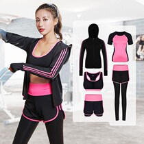 2021 new spring womens five-piece Sports outdoor set running loose yoga clothing breathable fitness clothing wholesale