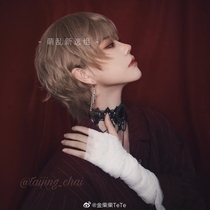 Little gingerbread lolita Zhengtai dk juvenile sense short hair daily gay hair wig Japanese curly male cos gold female