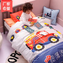 Childrens kindergarten quilt three-piece nap special bedding six sets of pure cotton baby quilt cover bedding can be customized