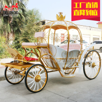 Eurostyle Princess Pumpkin Carriage Golden Grey Girl Carriage Romantic Wedding Wedding Wedding Wedding Wedding PHOTO PROPS SIGHTSEEING CAR