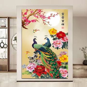 孔雀牡丹挂画-孔雀牡丹挂画促销价格、孔雀牡丹挂画品牌- 淘宝