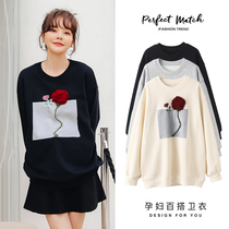 Beidui Pregnant Womens Clothing Winter Plus Suede Thickened Mid-Length Beat Undershirt Autumn Winter Coat Gestational Winter Dress Winter Clothing