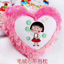 Thermal transfer new hot stamping diy personalized custom art photo creative wedding gift Plush heart-shaped pillow head