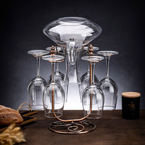 Creative wine rack ornaments wine glass rack upside down household goblet hanging shelf Modern light luxury European high-end